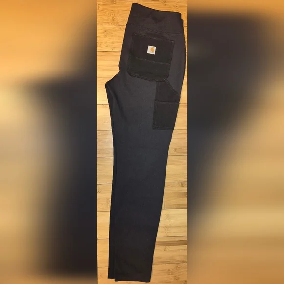 Carhartt Women's Force Fitted Midweight Utility Legging SIZE MEDIUM, Black - Picture 1 of 3